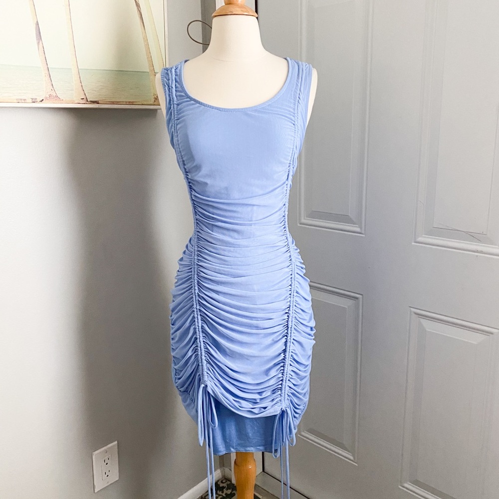 Fashion Nova Baby Blue Mini Dress 2XL